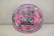 NEW REUZEL PINK HEAVY HOLD HAIR GREASE 4 OZ HOLLANDS FINEST POMADE / SEALED