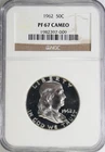 1962 Silver Proof Franklin Half Dollar NGC PF 67 Cameo #GA6-09