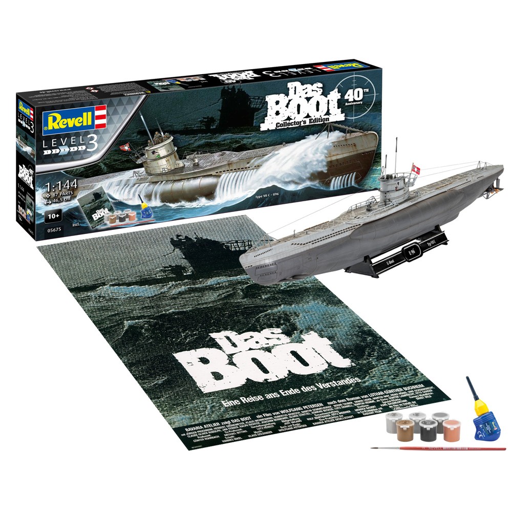 Revell Das Boot Type VII C-U96 40th Anniversary 1:144 Collector's