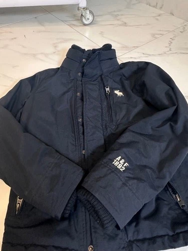 Abercrombie & Fitch All-Season Weather Warrior Jacket Navy S Fleece Lined - product listing photo