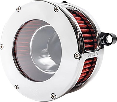 Feuling Parts BA Air Cleaner Kit - Chrome/Clear with Red Filter - 5478 fits Harl