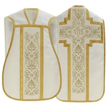Creme R&ouml;mische Kasel Messgewand Stola Manipel Bursa Kelchvelum RH14AK25