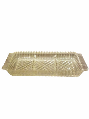 three section candy or keepsake dish