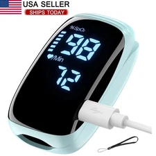 OLED Finger Pulse Oximeter Blood Oxygen Monitor SpO2 Heart Rate Tester