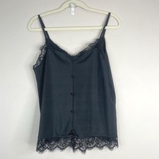 Whimsigoth Fairy Lace Trim Y2K Top NWT Womens Large Layering Cami Tank Grunge