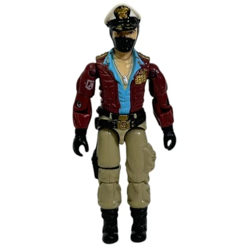 Vintage GI Joe Keel Haul PAINTED 3.75" Figure USS Flagg Driver 1985 Hasbro ARAH