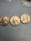 1940-41 And 42 90% Silver Washington Quarters Lot Of 3￼