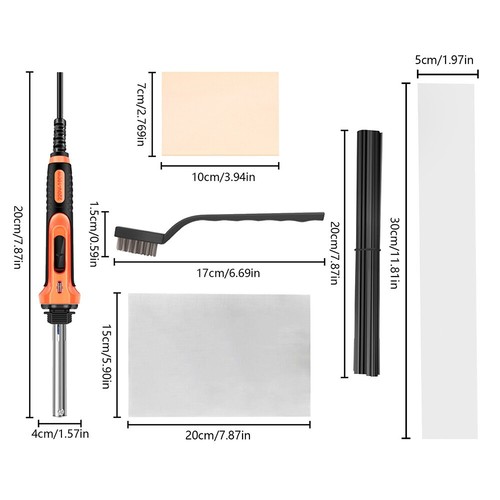 100W Plastic-Welding Iron TPO TEO PP Rod Mesh Auto Car Bumper Welder Repair Hot! - Picture 17 of 39