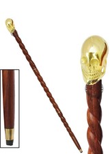 Brass Designer Walking Stick Men  Women Canes and Wooden 37 inch Handle  FGRT