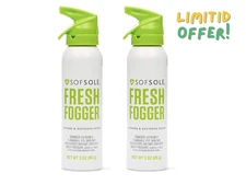 Sof Sole Fresh Fogger Shoe, Gym Bag, and Locker Deodorizer Spray, (2 pack)