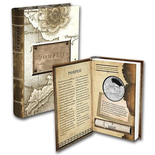 2016 Niue Proof 1 oz Pure Silver Forgotten Cities  -  Box & COA New Zealand Mint