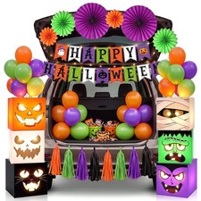 Halloween Trunk or Treat Car Decorations Kit, Happy Halloween Theme Decors fo...