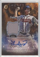 2016 Bowman Inception Auto Relics Orange 3/5 Lucas Sims #IAR-LS Auto 1p5