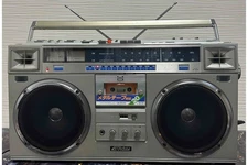 JVC Victor RC-M70 AM FM Stereo Radio Cassette Recorder Silver Used From Japan