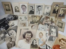 Large Lot of Vintage Photographs Family Photos 50's Black White Some Color 35
