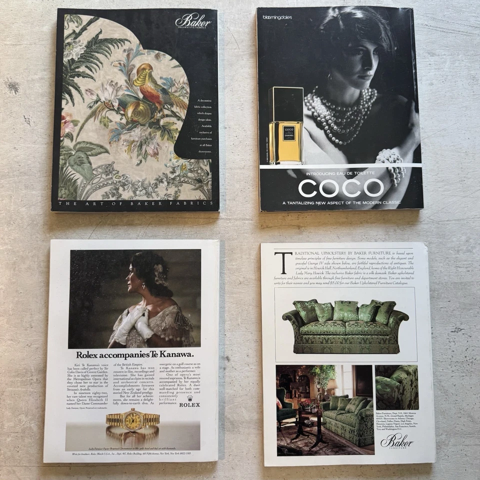 Architectural Digest Magazines 1988 89 Interior Design Ads Lot 4 Special Edition - Imagem 2 de 4