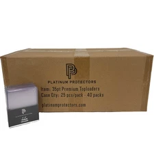 1000 Top Loaders Full Case of Platinum Protectors Premium Toploaders