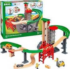 BRIO World Lift  Load Warehouse Set 33887 Wooden Train Toy   Brand New