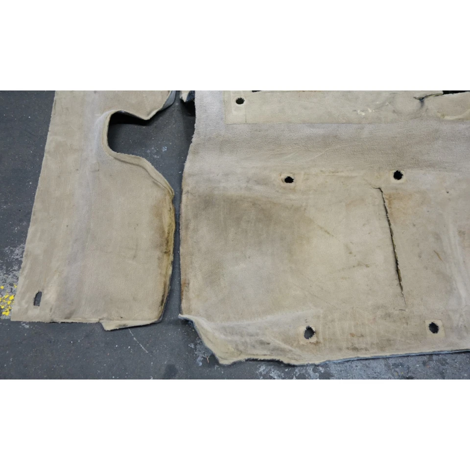 Alfombra interior convertible 88-93 BMW E30 serie 3 revestimiento de suelo beige natural original Foto 4 de 4