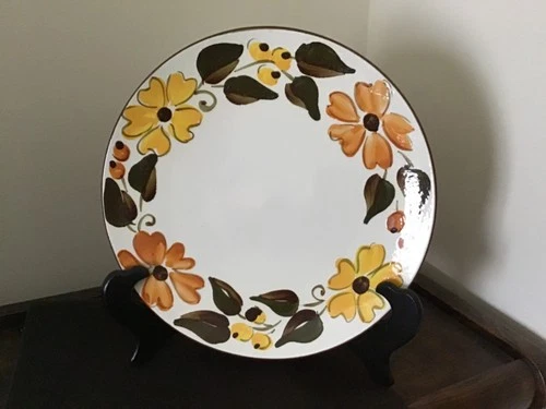 Stangl Pottery Rose Herbeck Plate, dinnner plate size Signed Under Glaze