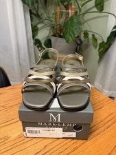 Mark Lemp Classics, Rose Petals Women's Lanie Dress Sandals, Metallic, Size 10