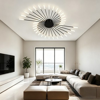 Indoor Decorative Ceiling Lighting,Flower Desgin,for Living Room,Bedroom,Office