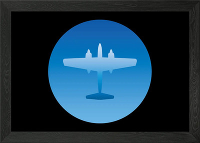 Schlichtes gerahmtes Wandbild Poster Leinwanddruck Bild