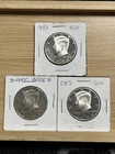 1994 S 2005 S 2008 S Silver Kennedy Proof Half Dollar Lot (3) Coins 90% Silver