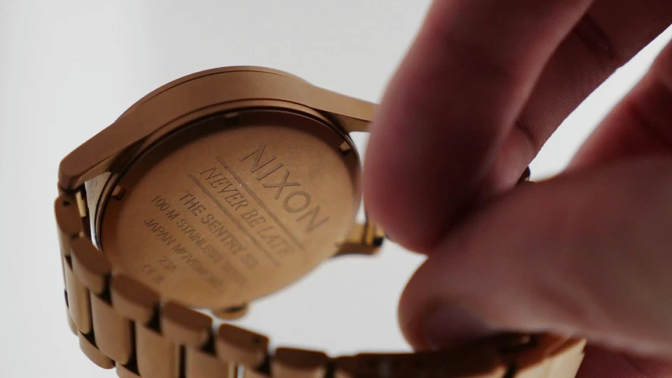 Nixon Sentry SS Grand Prix Watch A356-001-00 Mint Quartz Stainless Steel - Image 4 of 4