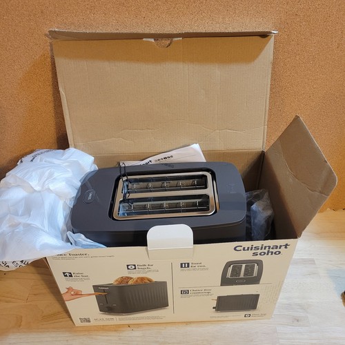 Cuisinart Soho CPT-7BK Collection 2-Slice Toaster/Bagel, 7 Settings Open Box New - Picture 5 of 6