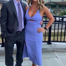 SHOW ME YOUR MUMU Luca Midi Dress In Periwinkle