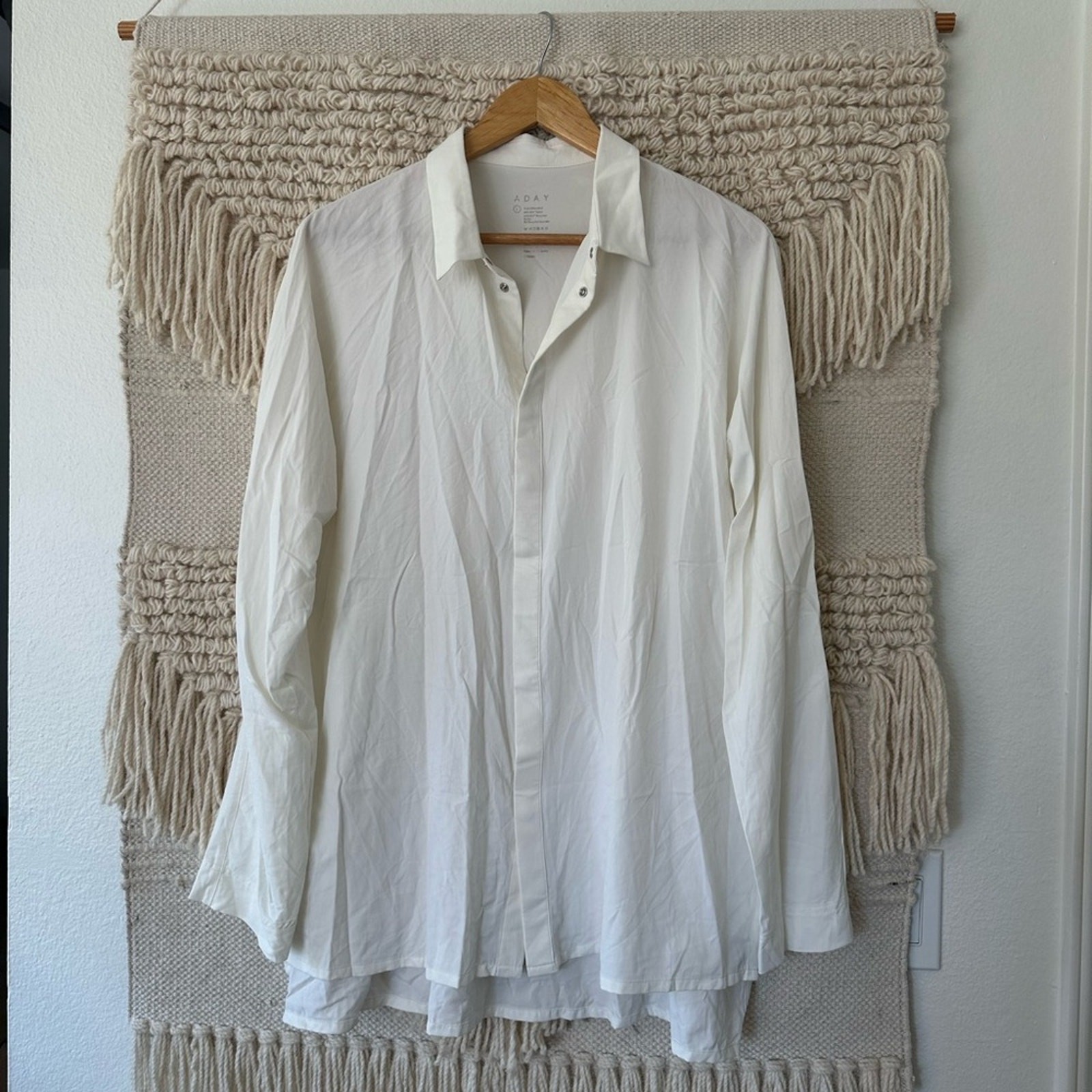 ADAY Something Cool Button Down sz large - image 1