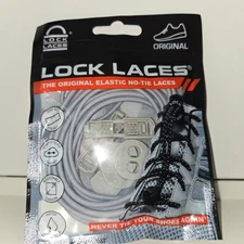 Original Lock Laces NIB Solid Gray