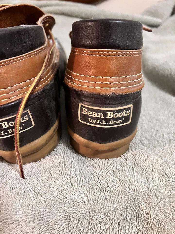 Women's Bean Boots By LL Bean Duck Boots Classic Brown Tan Size 9 N - Image 4 of 4
