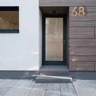 8inch Modern Floating House Numbers,Large Black Shadow Home Address Garage Gate