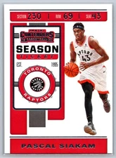 2019-20 Panini Contenders #87 Pascal Siakam