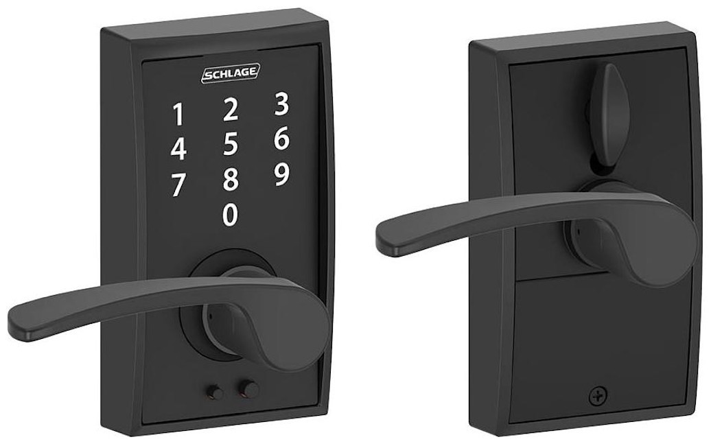 Schlage FE695CEN622MER Century Touch Entry Leverset With Merano Lever