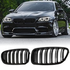 F10 Grille - Front Kidney 2010-2016 5 Series F10 Double Slats Gloss Black