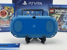 Sony Playstation PS Vita Slim 2000 Aqua Blue Console Boxed Japan Bundle