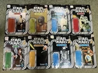 8 Real 1977 STAR WARS Card Back Lot Luke, Ben, Han Solo, Leia, R2-D2, Walrus Man