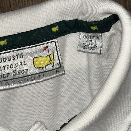 Augusta National Golf Shop Slazenger White Cotton Golf Polo Shirt Y2K Mens Large - Picture 13 of 19