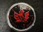 2017 Canadian Silver Maple Leaf 1oz with Grimm Reaper