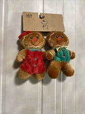 Pally Paws ~ Set Christmas/Holiday~ Gingerbread Squeaky Dog Toy with Squeaker 6”