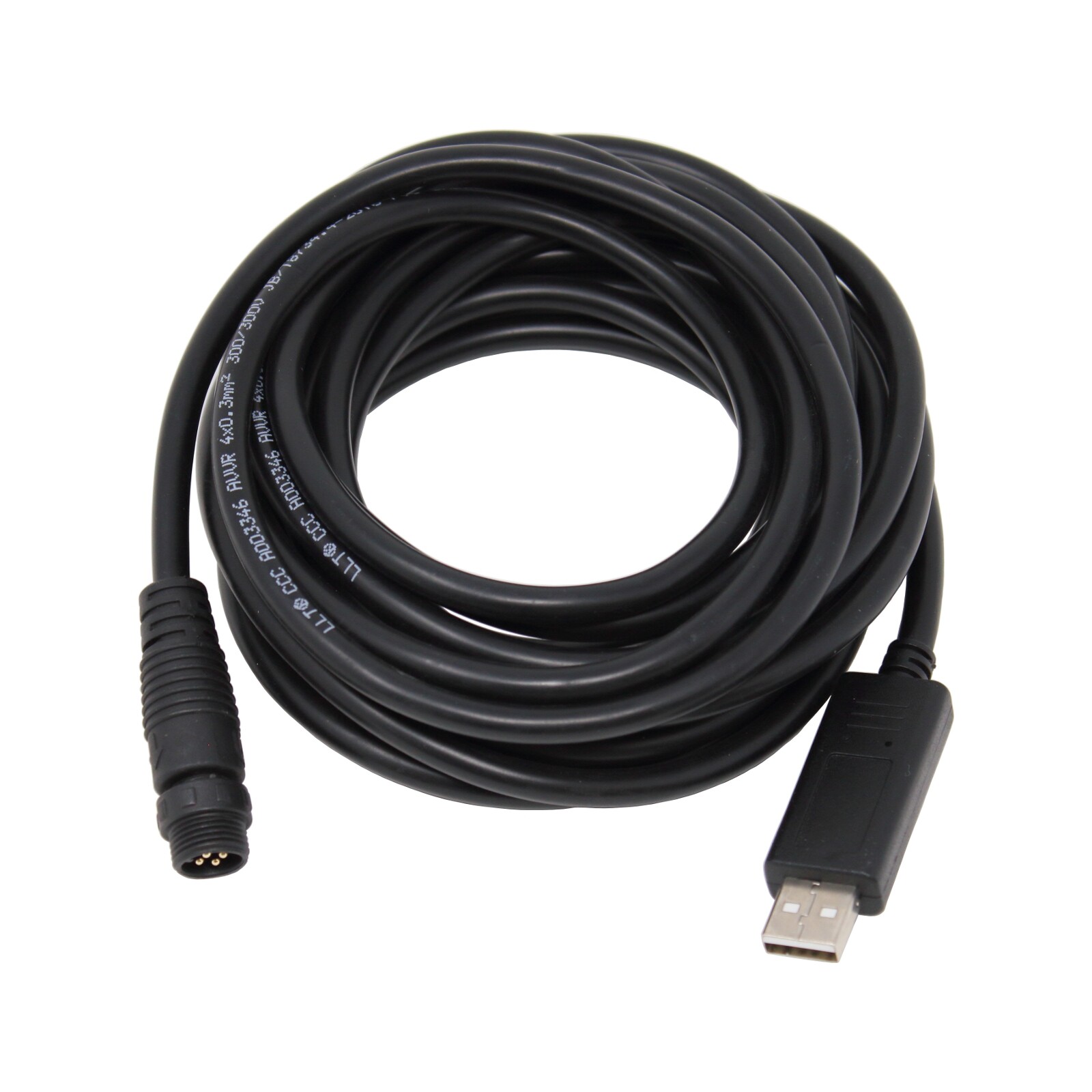 RS485 to USB cable to connect a waterproof solar charge controller to a PC (5m)