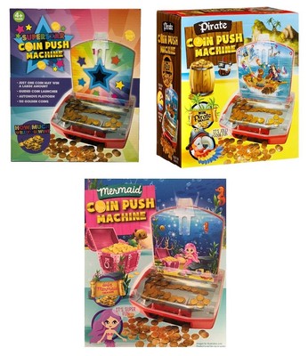 pirate coin push machine toy