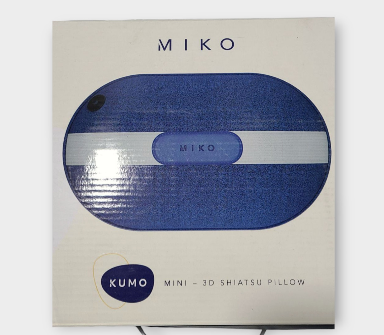 MIKO Wireless Shiatsu Massage Pillow Kumo Mini 3D Blue/Grey (MMB-01GB)