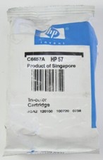 HP 57 PRINTER INK C6657A TRI-COLOR INKJET PRINT CARTRIDGE OEM GENUINE