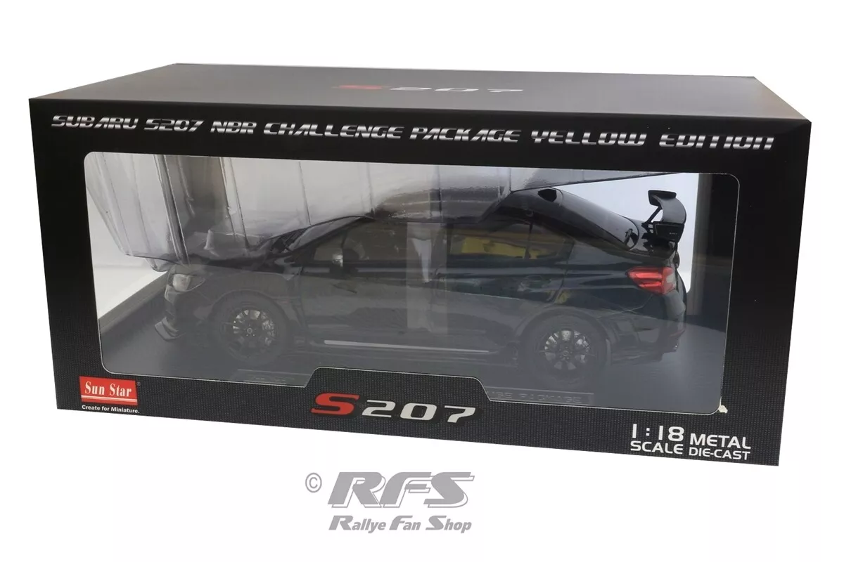 Subaru WRX STI S207 NBR Challenge Package Black Edition 1:18 Sun Star 5553  NEW