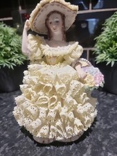 Original Irish Dresden  Miss Sunshine ,porcelain figurine, Sunshine collection .
