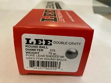 LEE 90420  2-CAVITY ROUND BALL MOLD  .375 DIAMETER 79 GRAIN (INSURED SHIP)